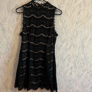 A Line Black Lace Cocktail Dress
